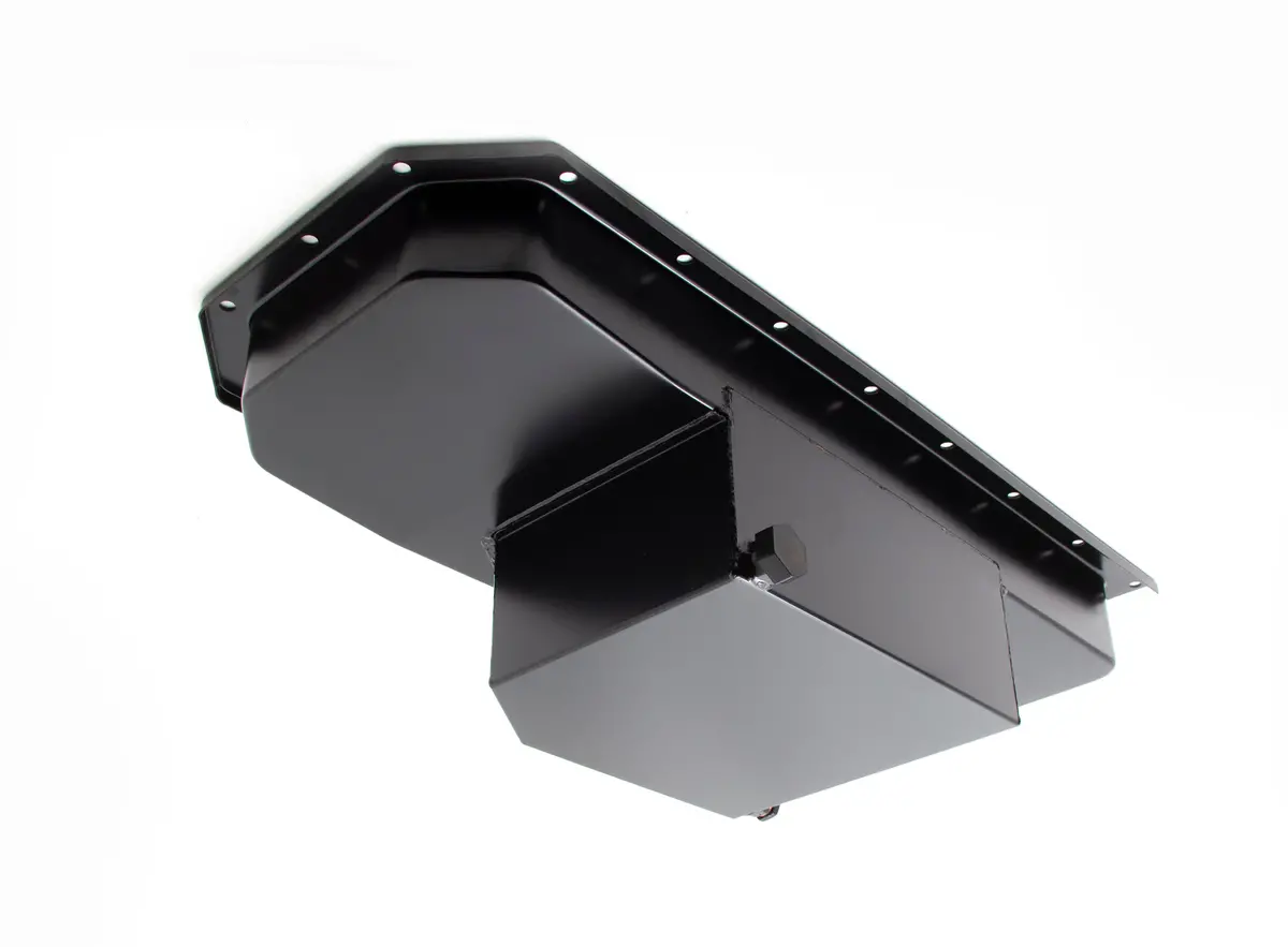 Steel Oil Pan – Fits Dodge/Mopar Gen 3 Hemi 5.7L / 6.1L / 6.4L – Center Sump – 7‑Quart – Black Finish (For 1963–1975 A/B/E‑Body Swaps) 1