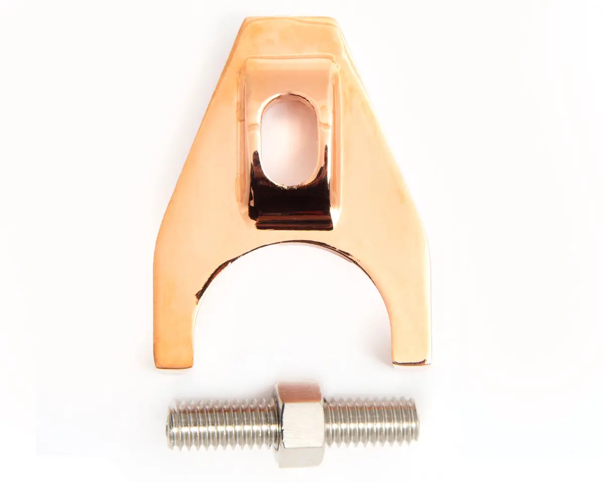 Zinc Alloy Distributor Hold Down Clamp W/Bolt - Copper 1