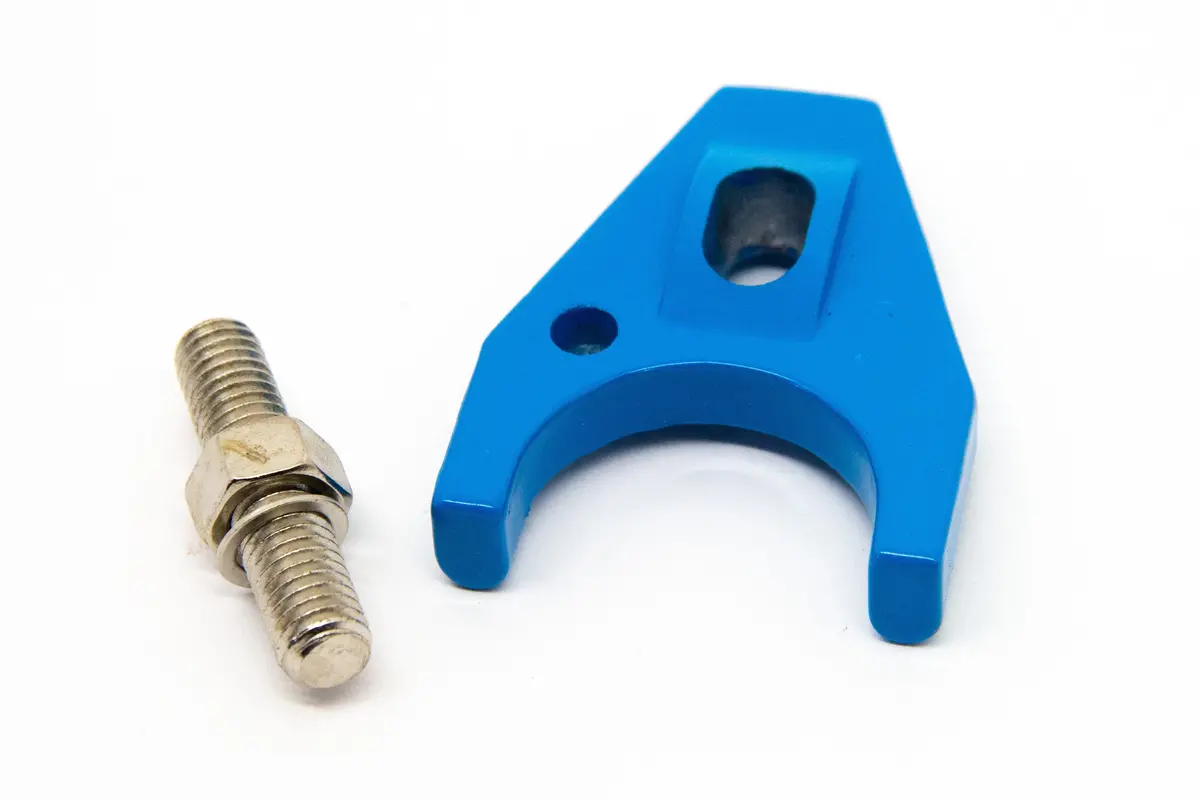 Billet Aluminum Sbc & Bbc Chevy Hei Distributor Hold Down Clamp W-Bolt-283 327 350 383 396 427 454 502 - Blue 1