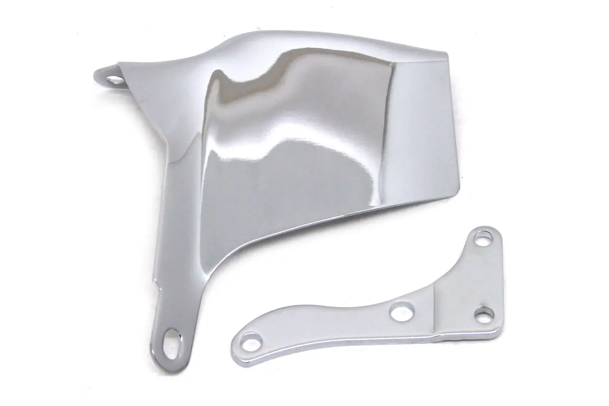 1969-75 Chevy Small Block Oem Style Water Pump Mounted Alternator Bracket Set (Lwp) - Chrome 1