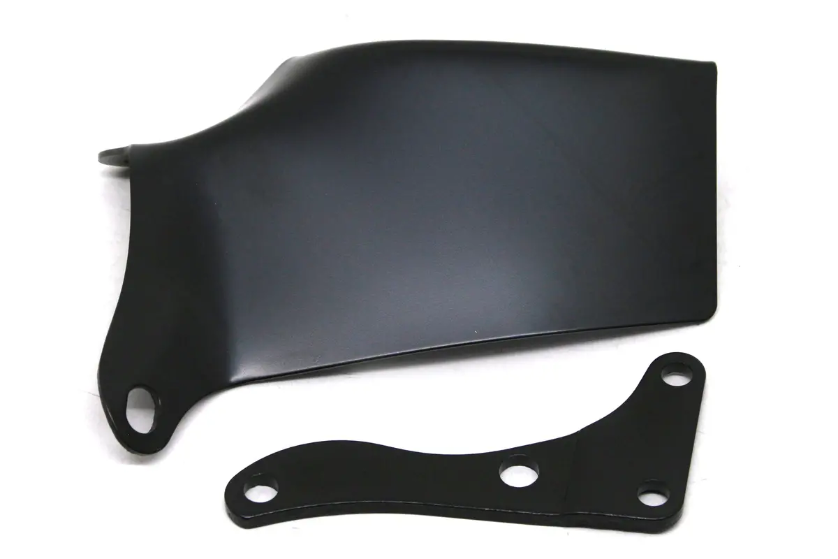 Chevy Small Block Oem Style Water Pump Mounted Alternator Bracket Set (Lwp) - Black 1