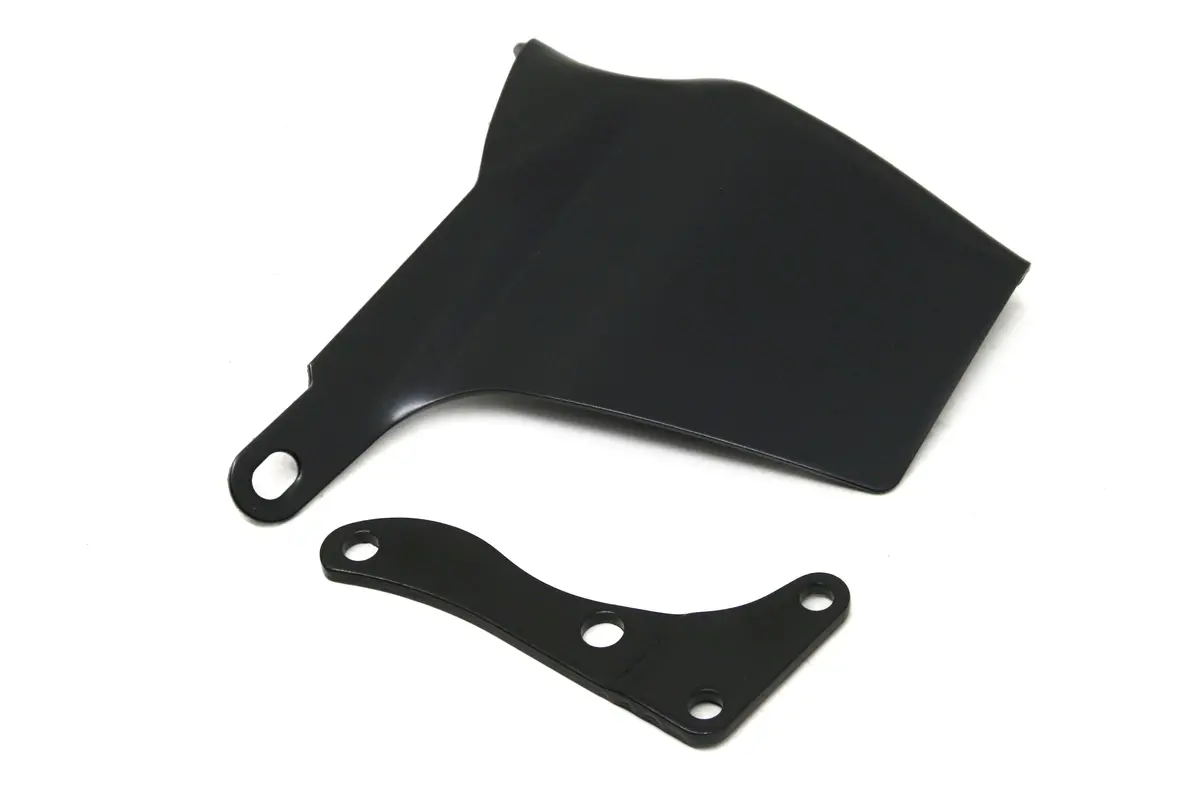 1969-75 Chevy Small Block Oem Style Water Pump Mounted Alternator Bracket Set (Lwp) - Black 1