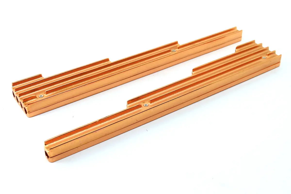 Aluminum Billet 9.5Mm Wire Loom Set Finned - Copper 1