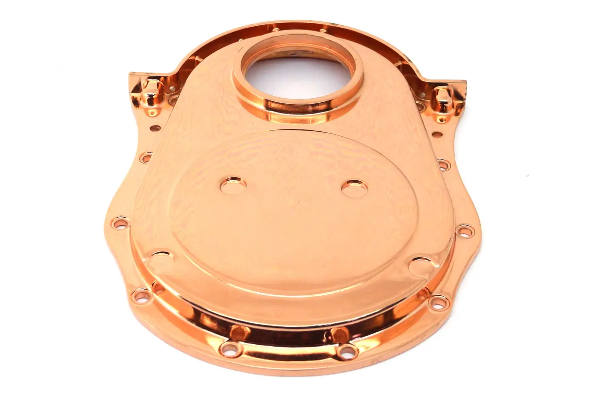 Aluminum 1966-90 Chevy Bb 396-402-427-454 Timing Chain Cover - Copper 1