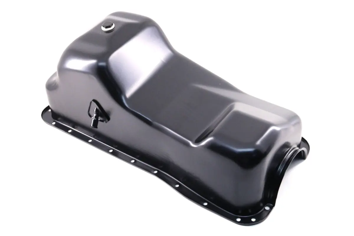 Steel Oil Pan – Fits 1983–1993 Ford Mustang 427 / 460 / 7.5L Big Block – Black Finish 1