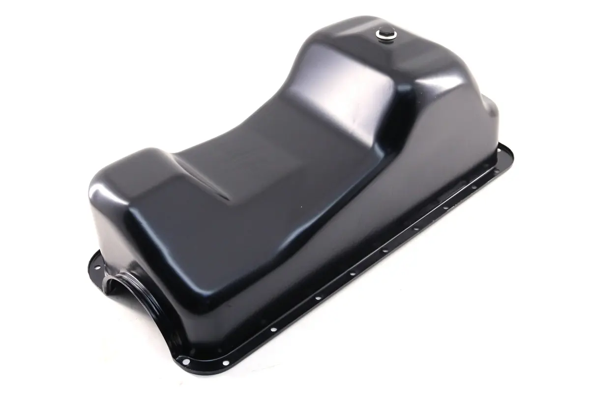 Steel Oil Pan – Fits 1983–1993 Ford Mustang 427 / 460 / 7.5L Big Block – Black Finish 2