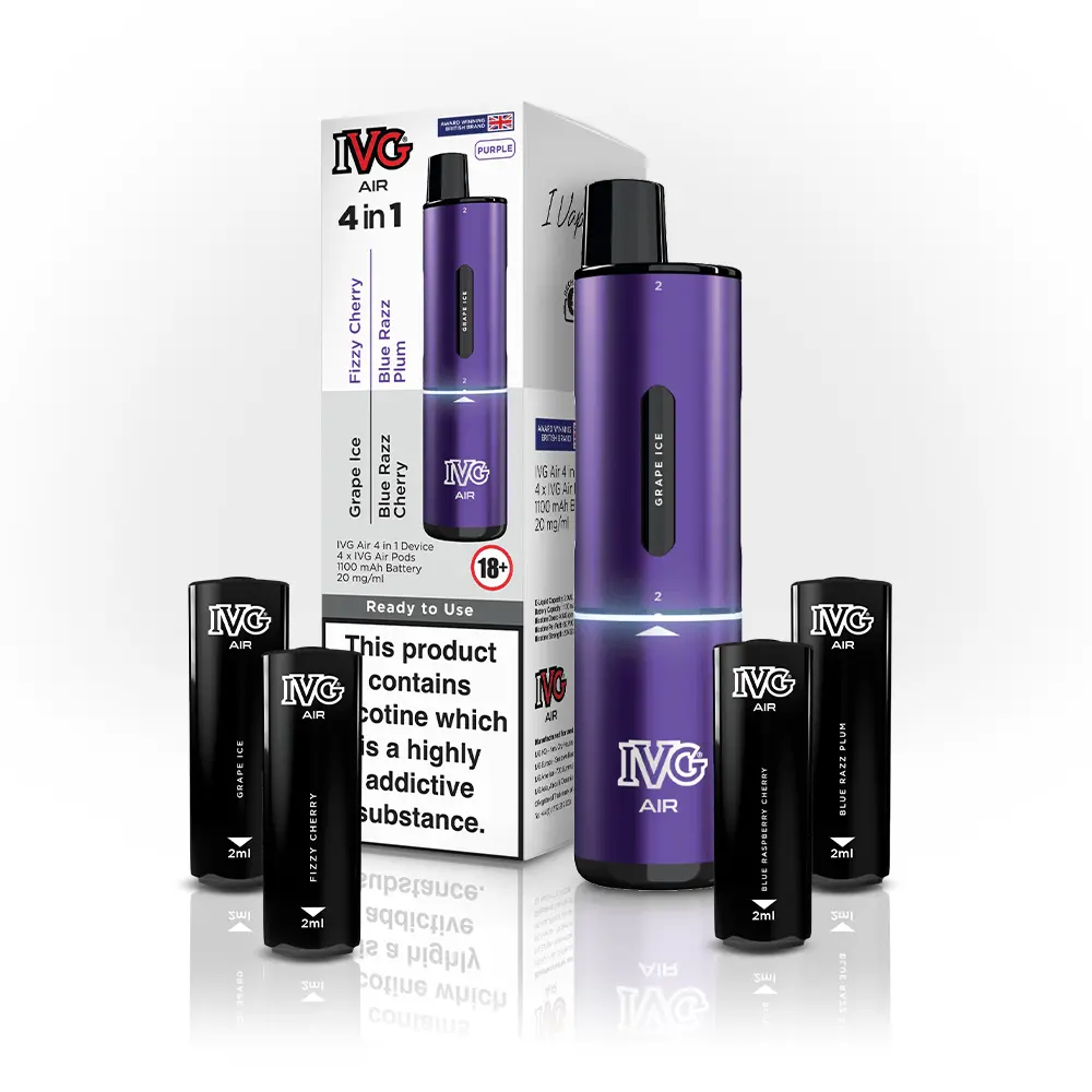 Ivg Air  4 In 1 Purple Starter Kit 1