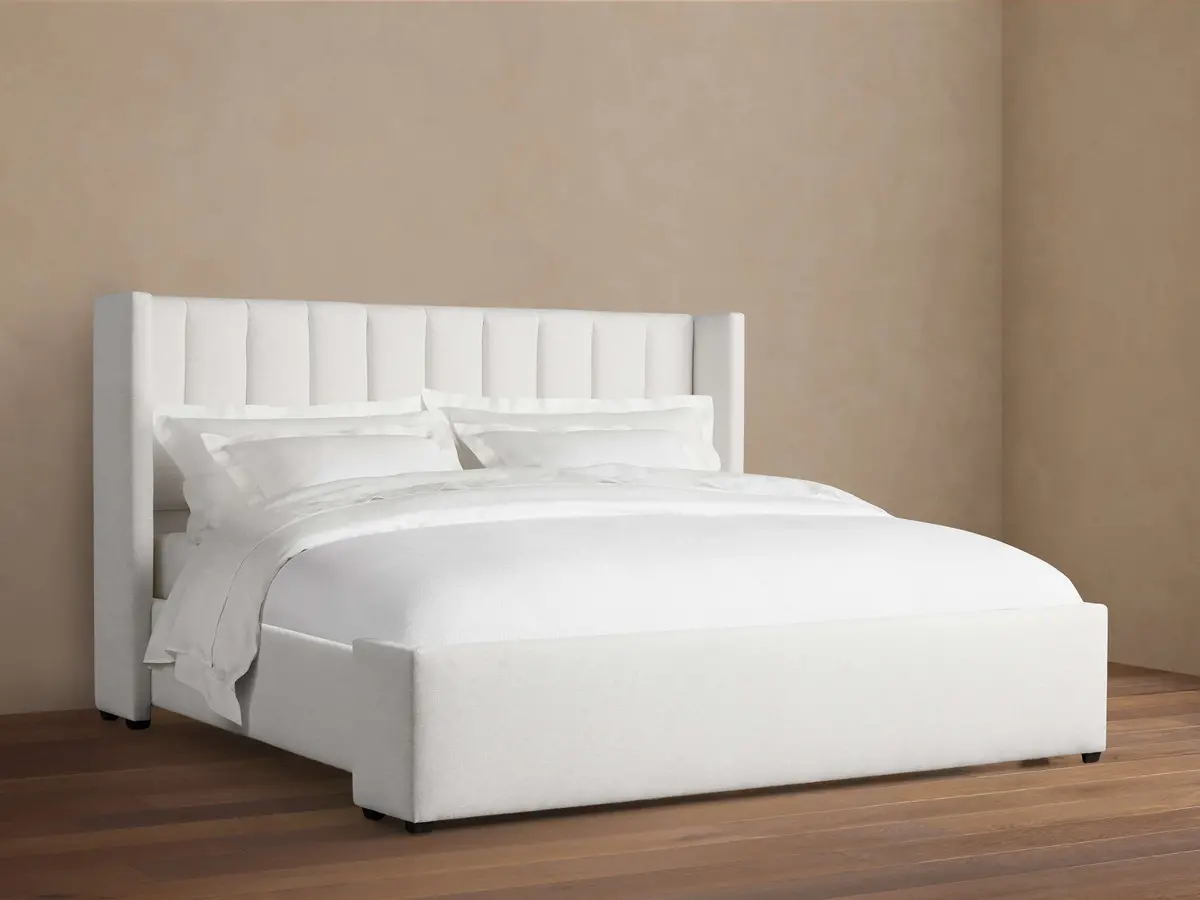 Wyller Channel-Stitched Bed With Low Footboard 1