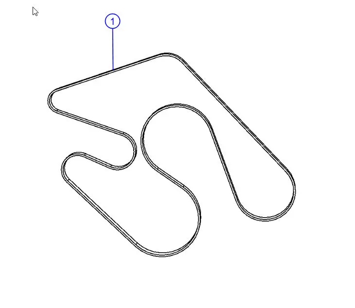 Mopar 04627751Aa 2013 To 2018 Ram 6.7L Cummins Serpentine Belt 1