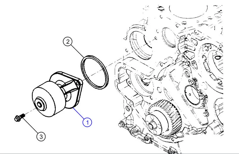 Mopar 68569196Aa 6.7L Cummins Water Pump Kit Ram 19-24 1