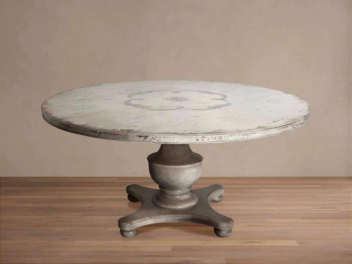 Biancca Center Scroll Bell’Arte Round Dining Table 1