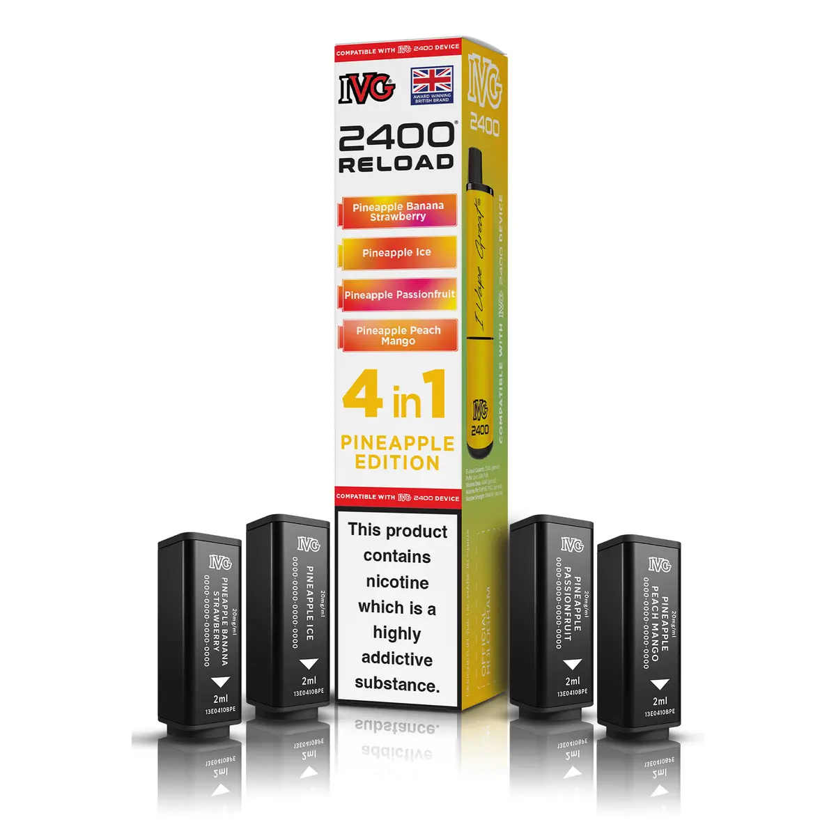 Ivg 2400 Reload 4-In-1 Pineapple Edition Pods 1