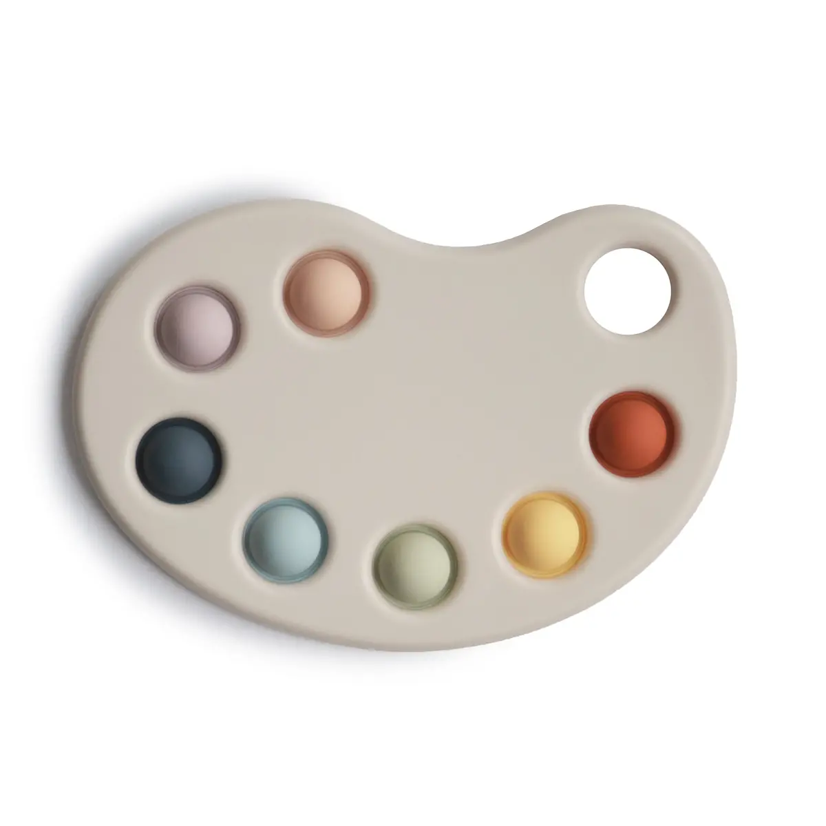 Mushie Paint Palette Press Toy 1