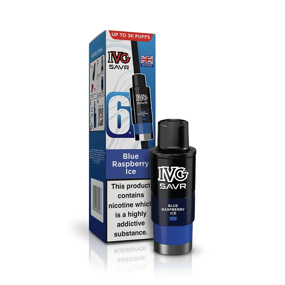 Ivg Savr Blue Raspberry Ice Refill Pod 1