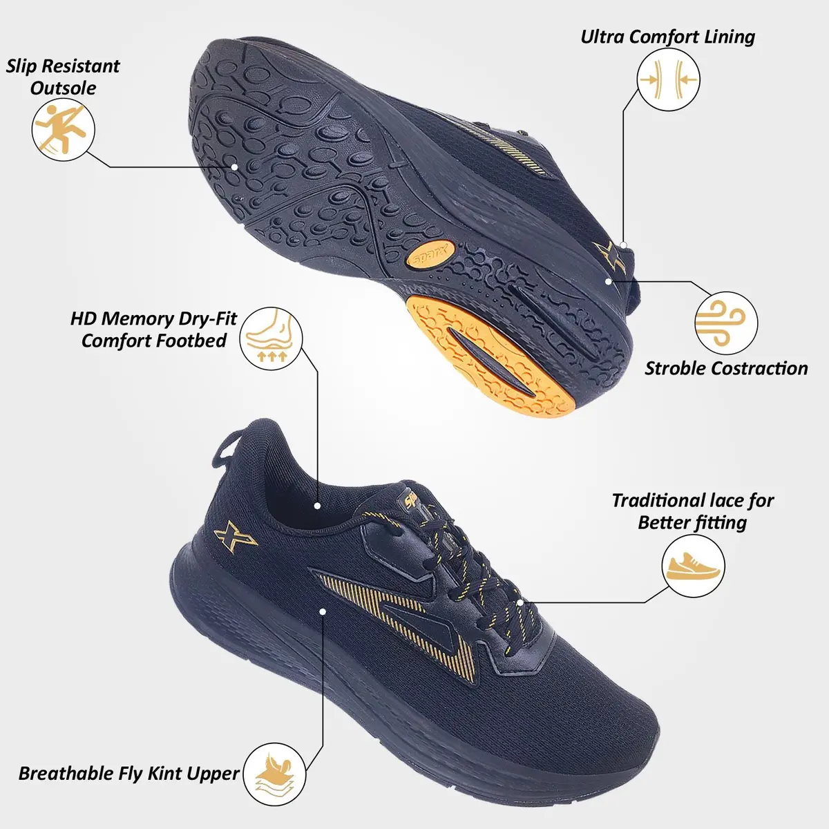 Sparx Athleisure Shoes For Men Sm 1072 3