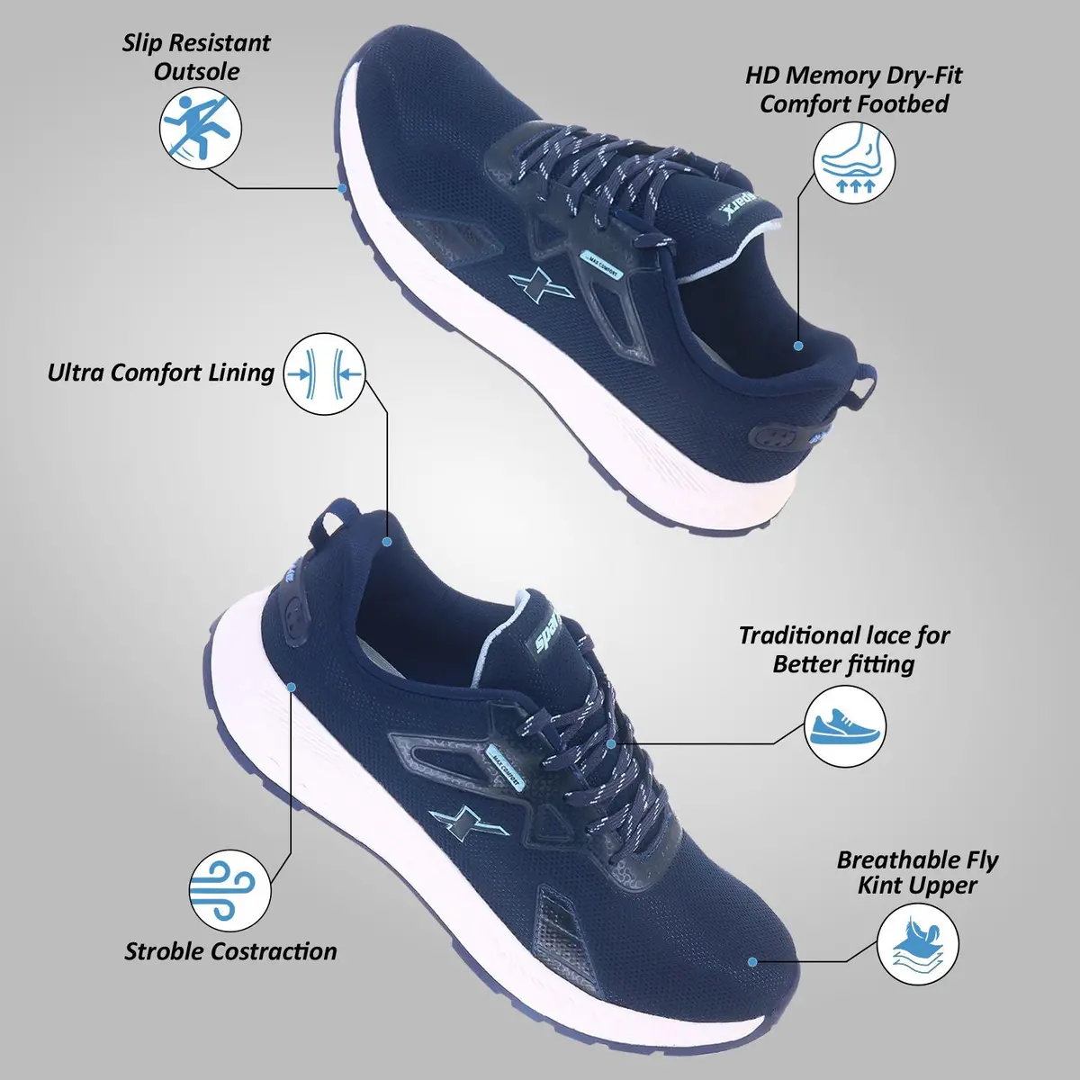 Sparx Athleisure Shoes For Men Sm 1078 3