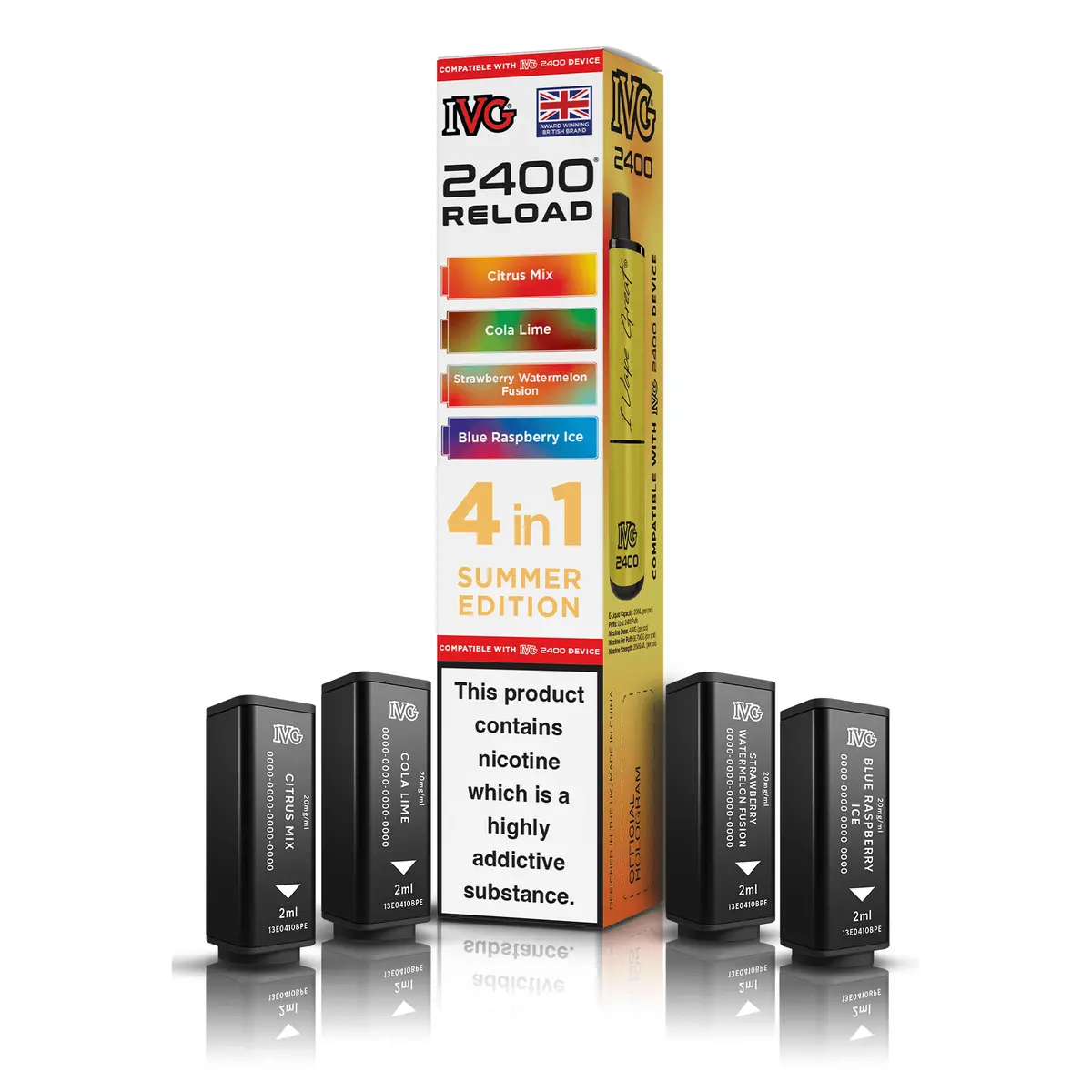 Ivg 2400 Reload 4-In-1 Summer Edition Pods 1