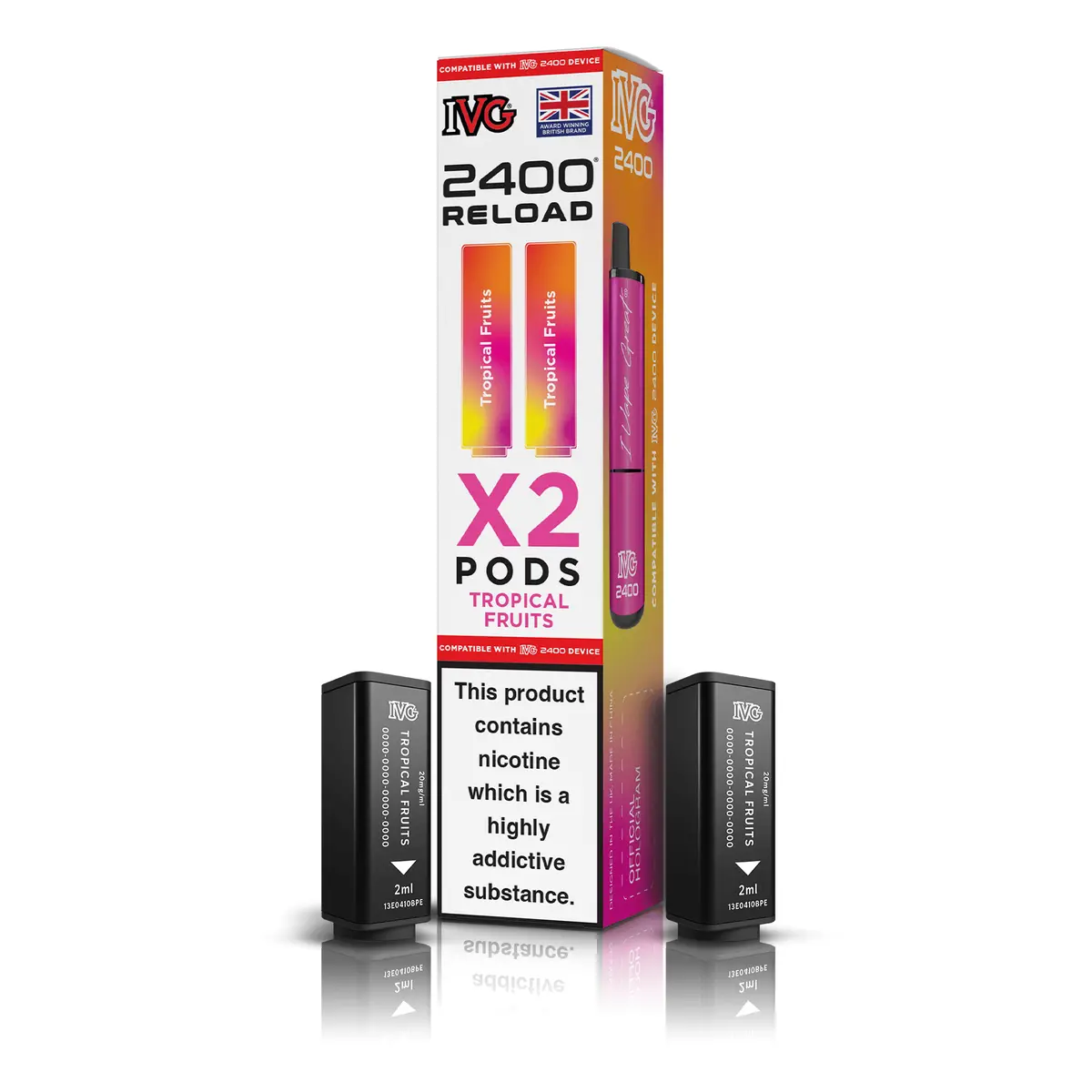 Ivg 2400 Reload X2 Tropical Fruits Pods 1