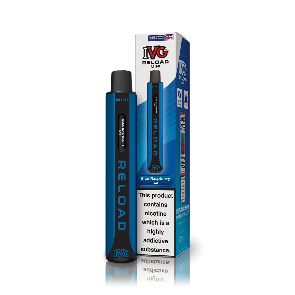 Ivg Reload Mini Blue Raspberry Ice Starter Kit 1
