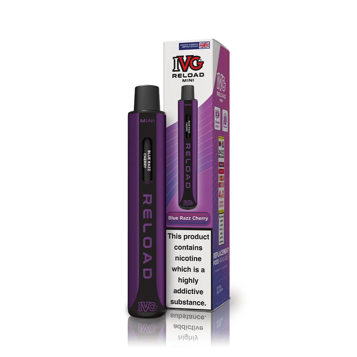 Ivg Reload Mini Blue Razz Cherry Starter Kit 1