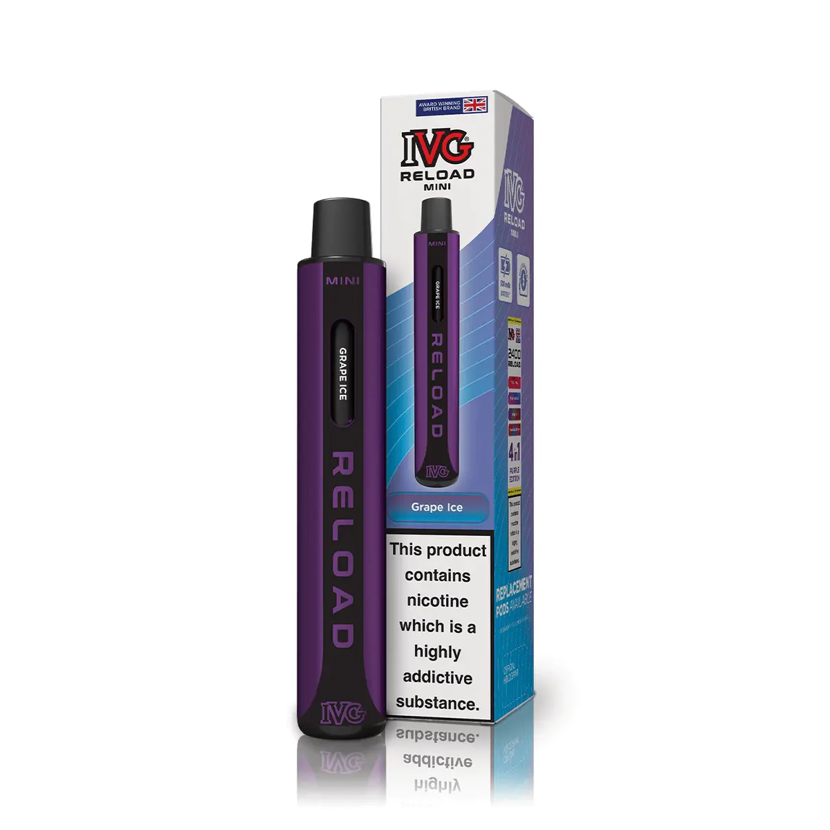 Ivg Reload Mini Grape Ice Starter Kit 1