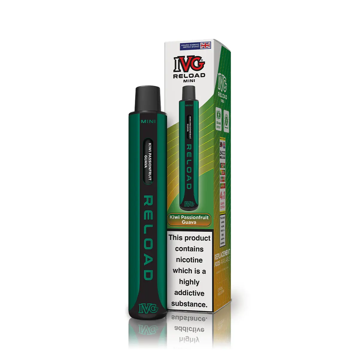 Ivg Reload Mini Kiwi Passionfruit Guava Starter Kit 1
