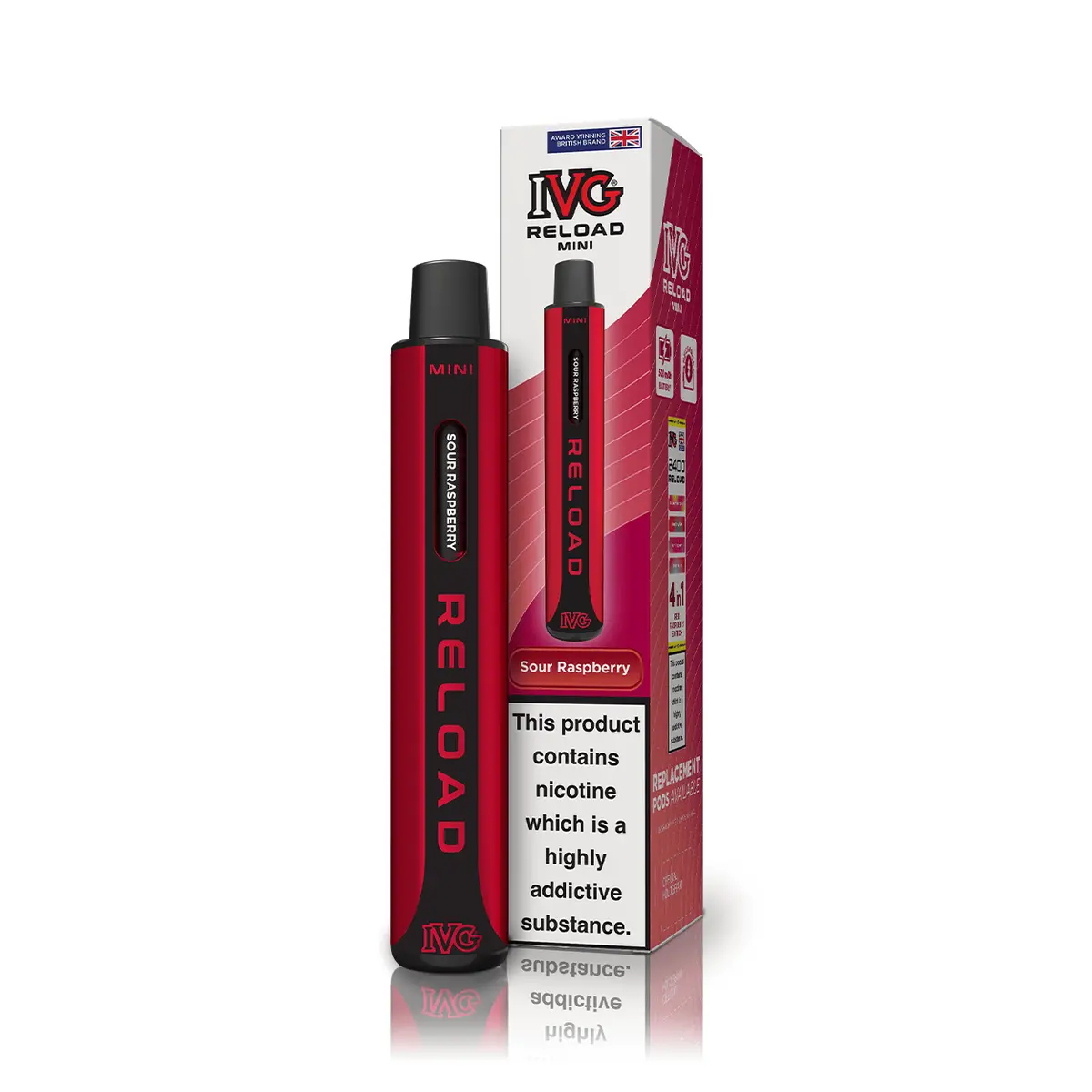 Ivg Reload Mini Sour Raspberry Starter Kit 1