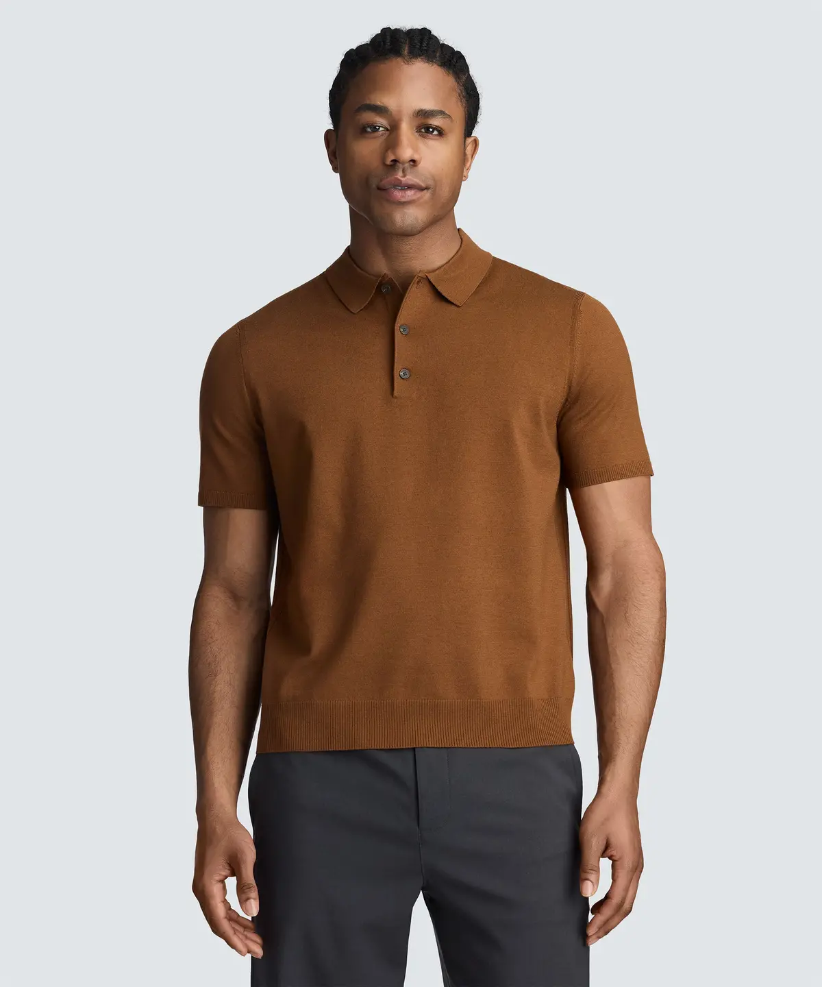 Men's Fine Knit Merino Polo 6