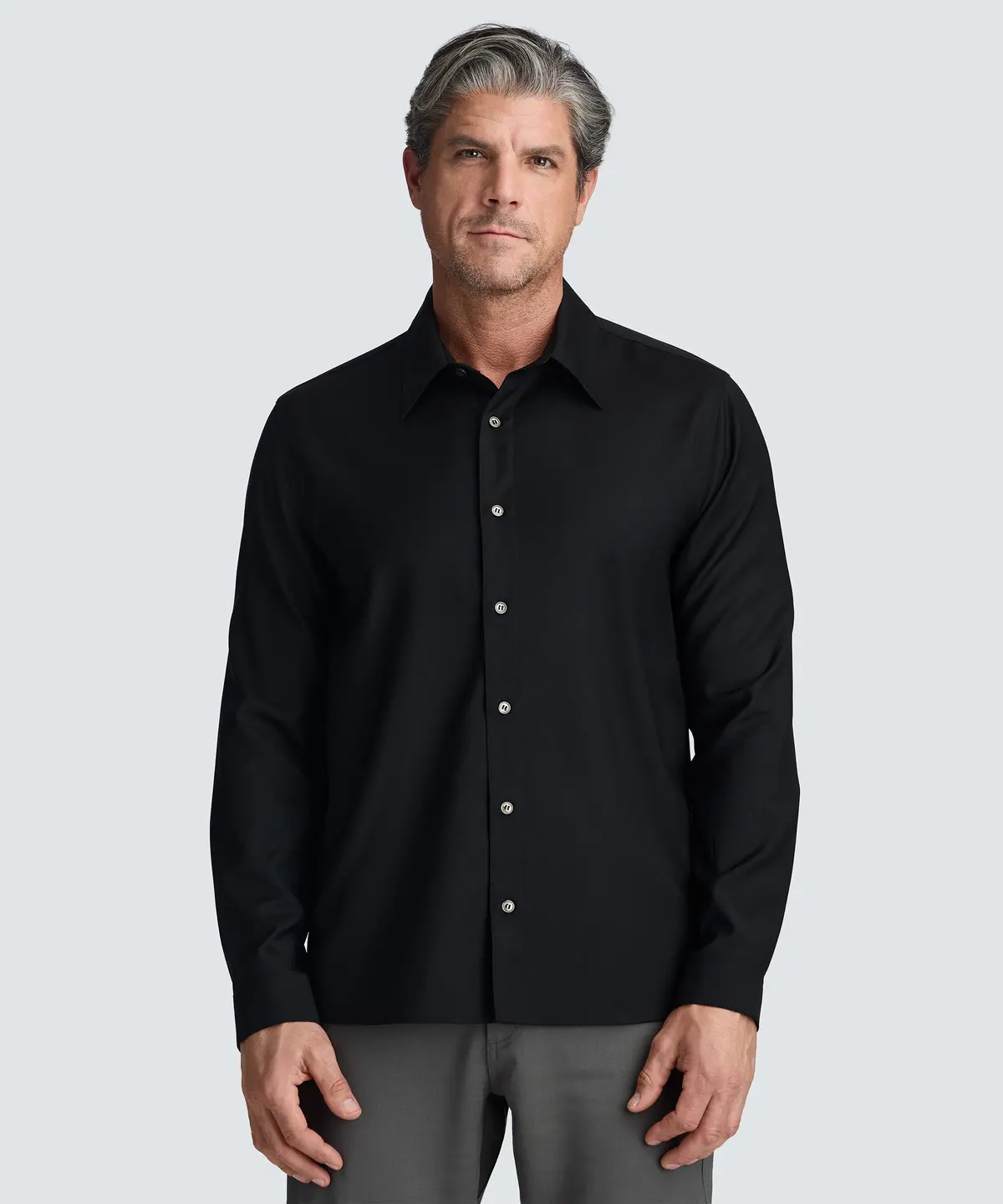 Men's Merino Poplin Button-Up 1