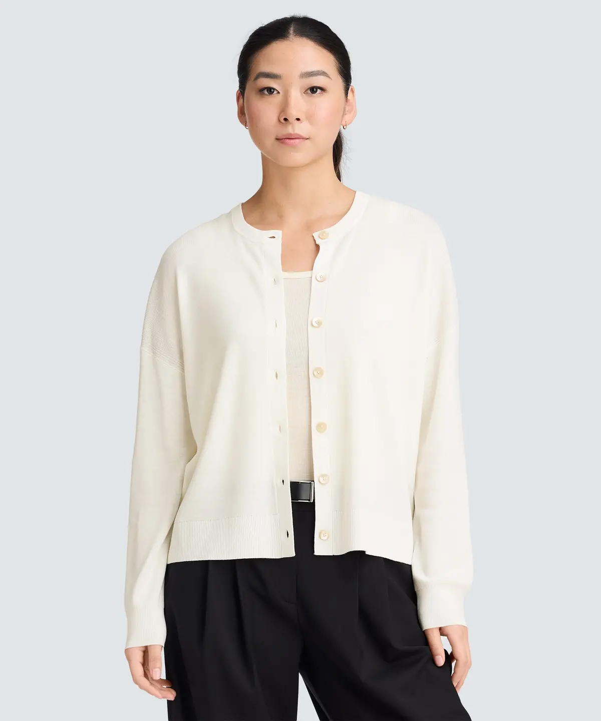 Women's Fine Knit Merino Cardigan 11