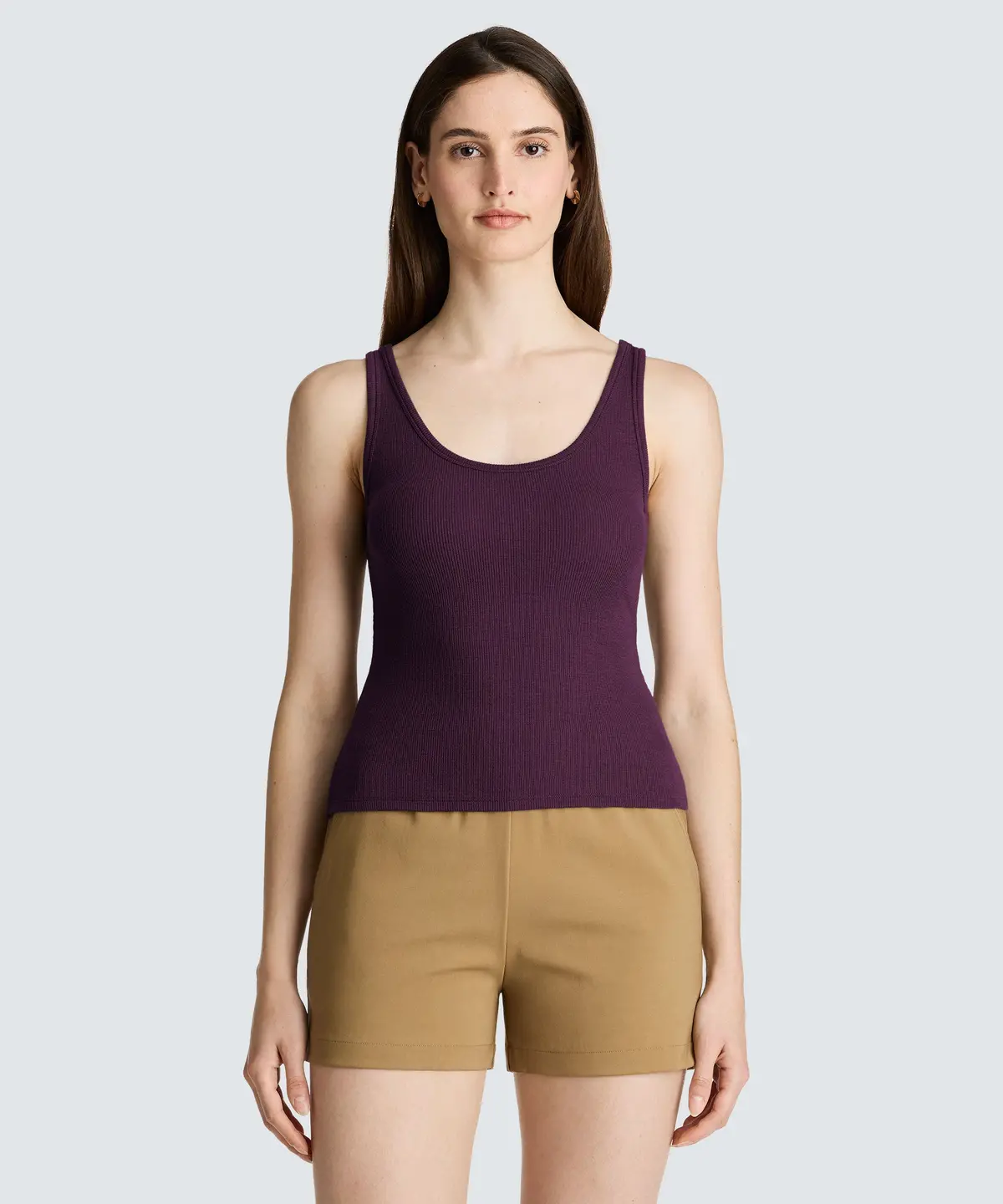 Women's Merino Rib Scoop Neck Tank 16