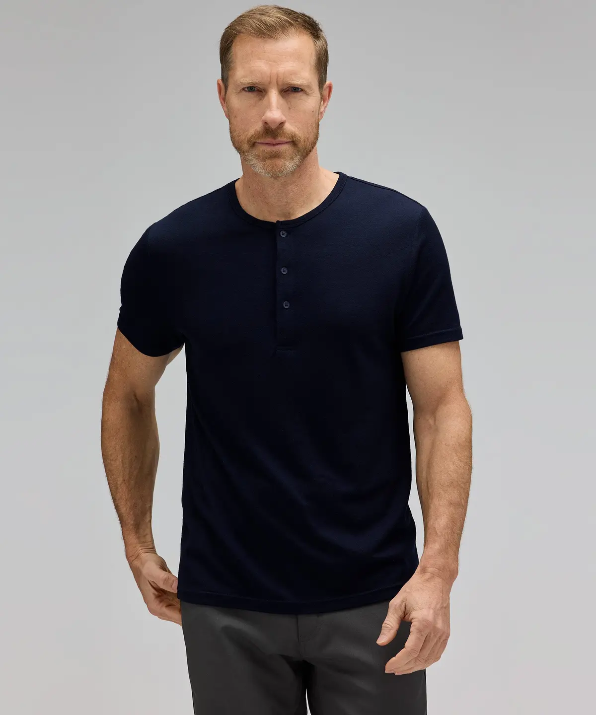 Men's Merino Short Sleeve Henley 1