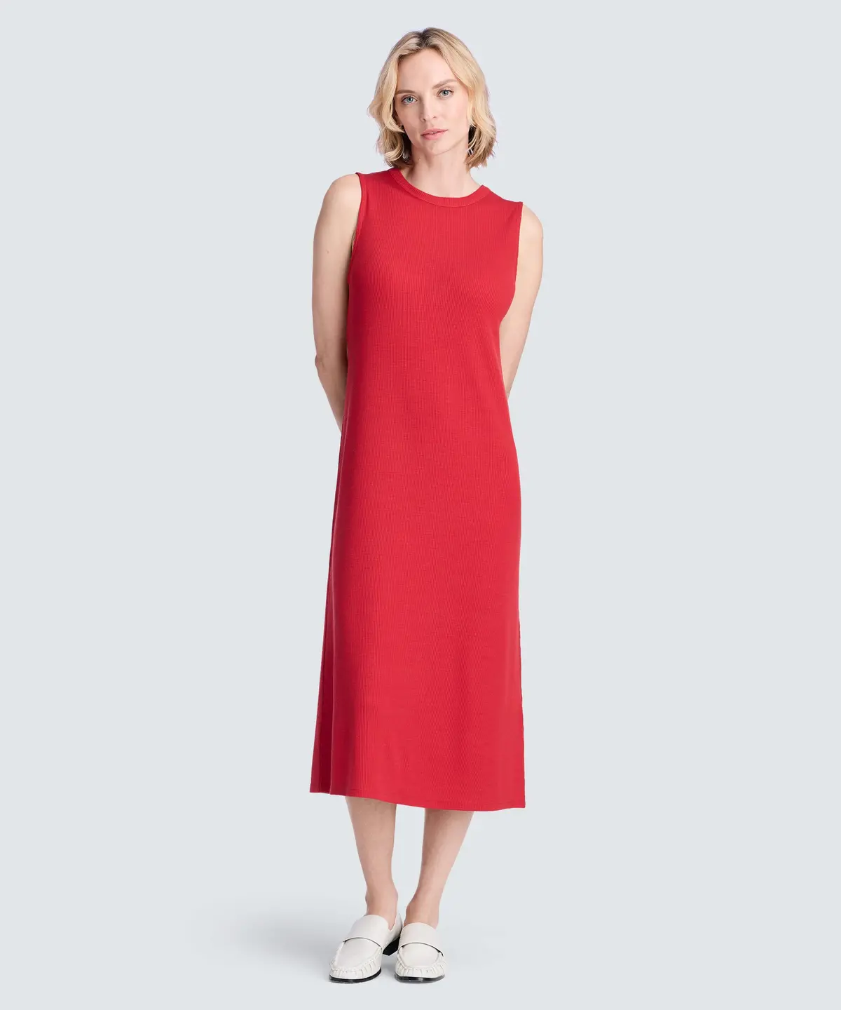 Women's Rib Merino Sleeveless Dress 1