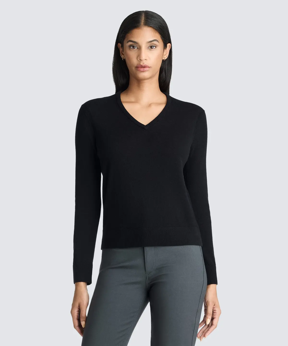 Women's Merino V-Neck Sweater 1