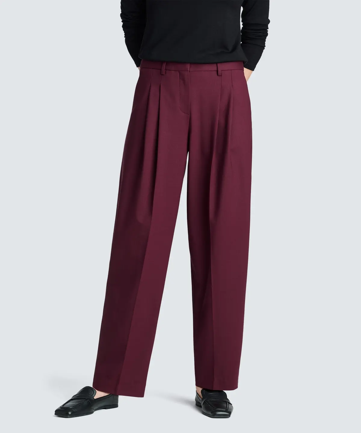 Women's Wide Leg Merino Travel Trouser 1