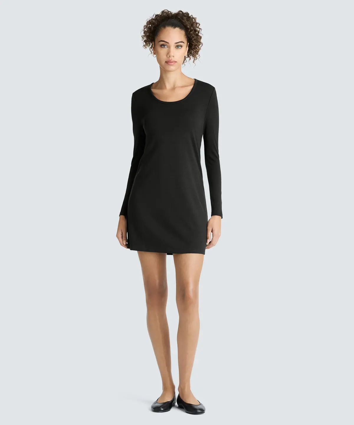 Women's Mini Merino Long Sleeve Dress 1