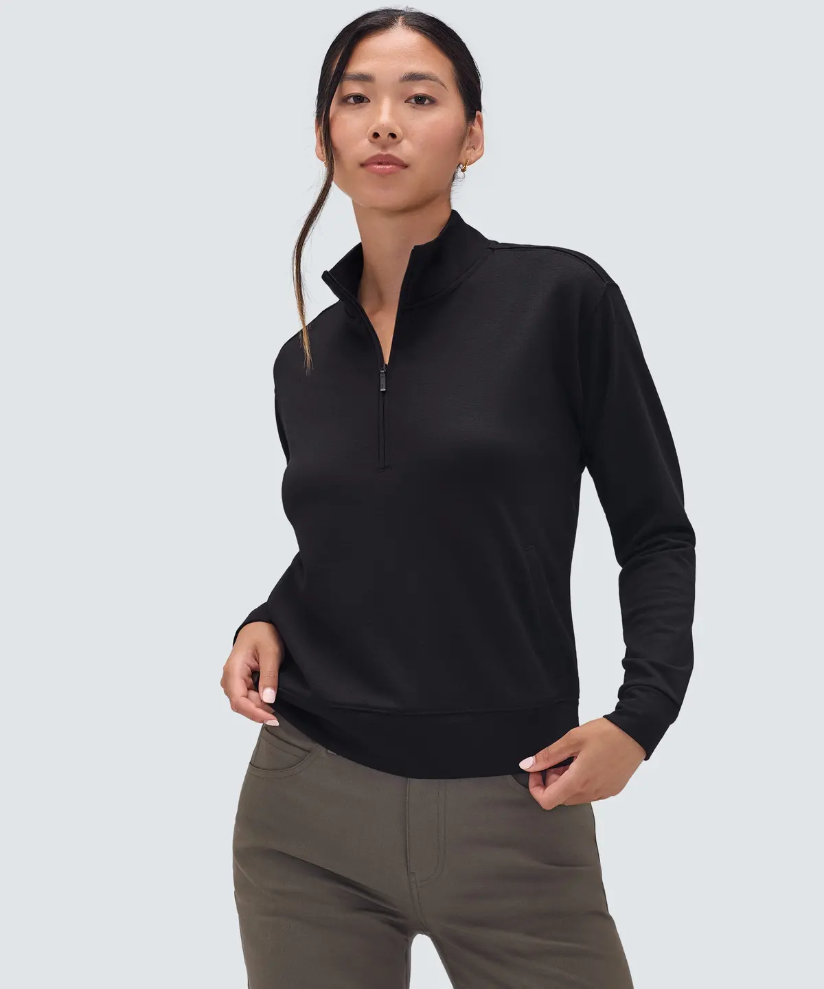 Women's Merino Transit Quarter Zip 1