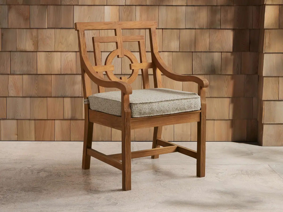 Hamptons Outdoor Dining Arm Chair 1