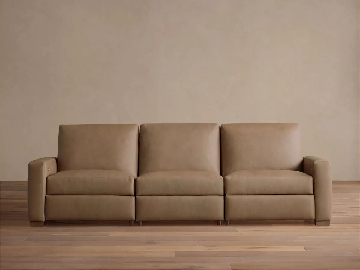 Remington Leather Three-Piece Motion Sofa 1