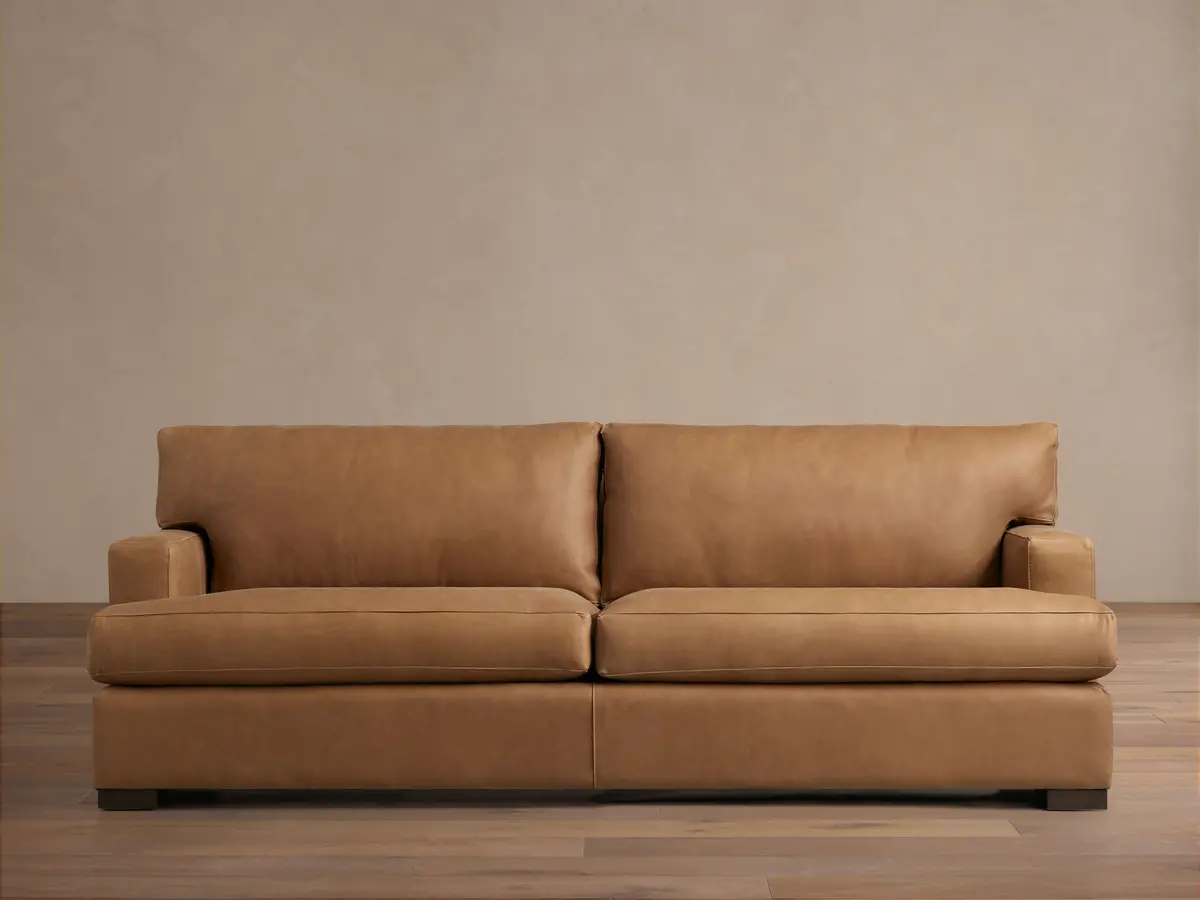 Arhaus Dune Leather Sofa 1
