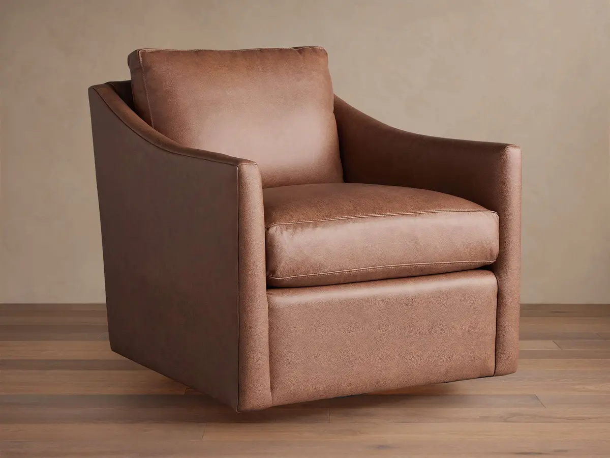 Branson Leather Swivel Chair 1