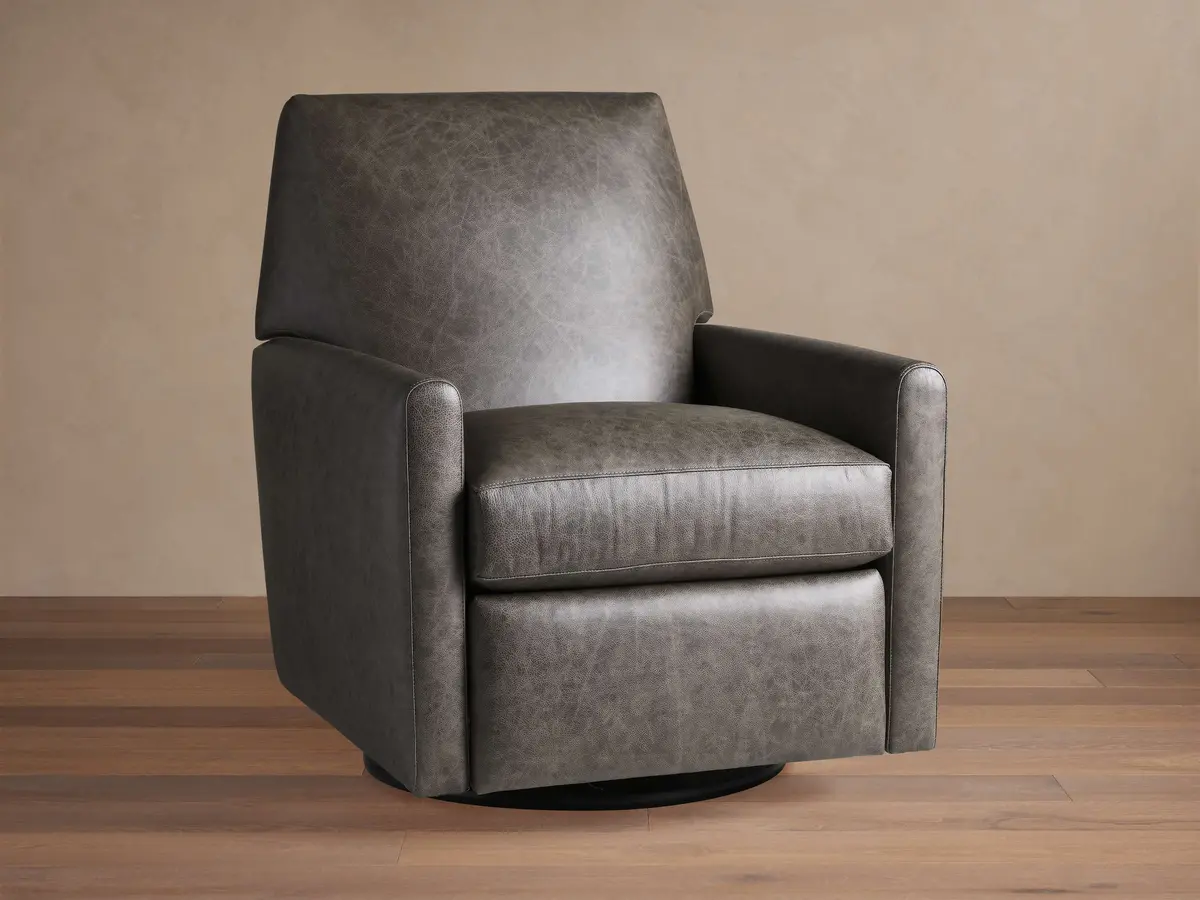 Harvey Leather Swivel Recliner 1