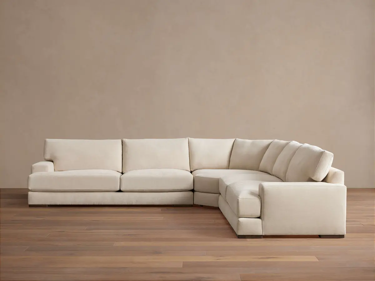 Norwalk Three-Piece Corner Wedge Sectional 1
