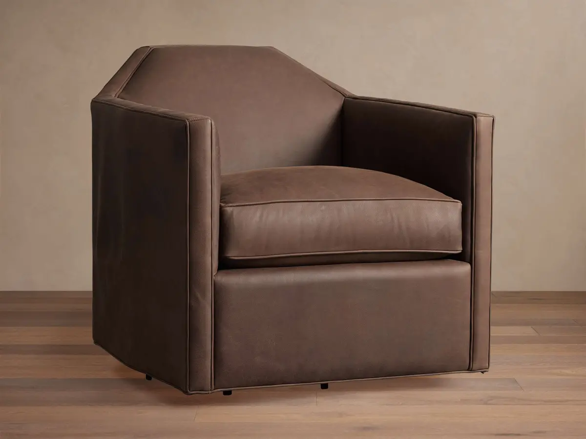 Marina Leather Swivel Chair 1