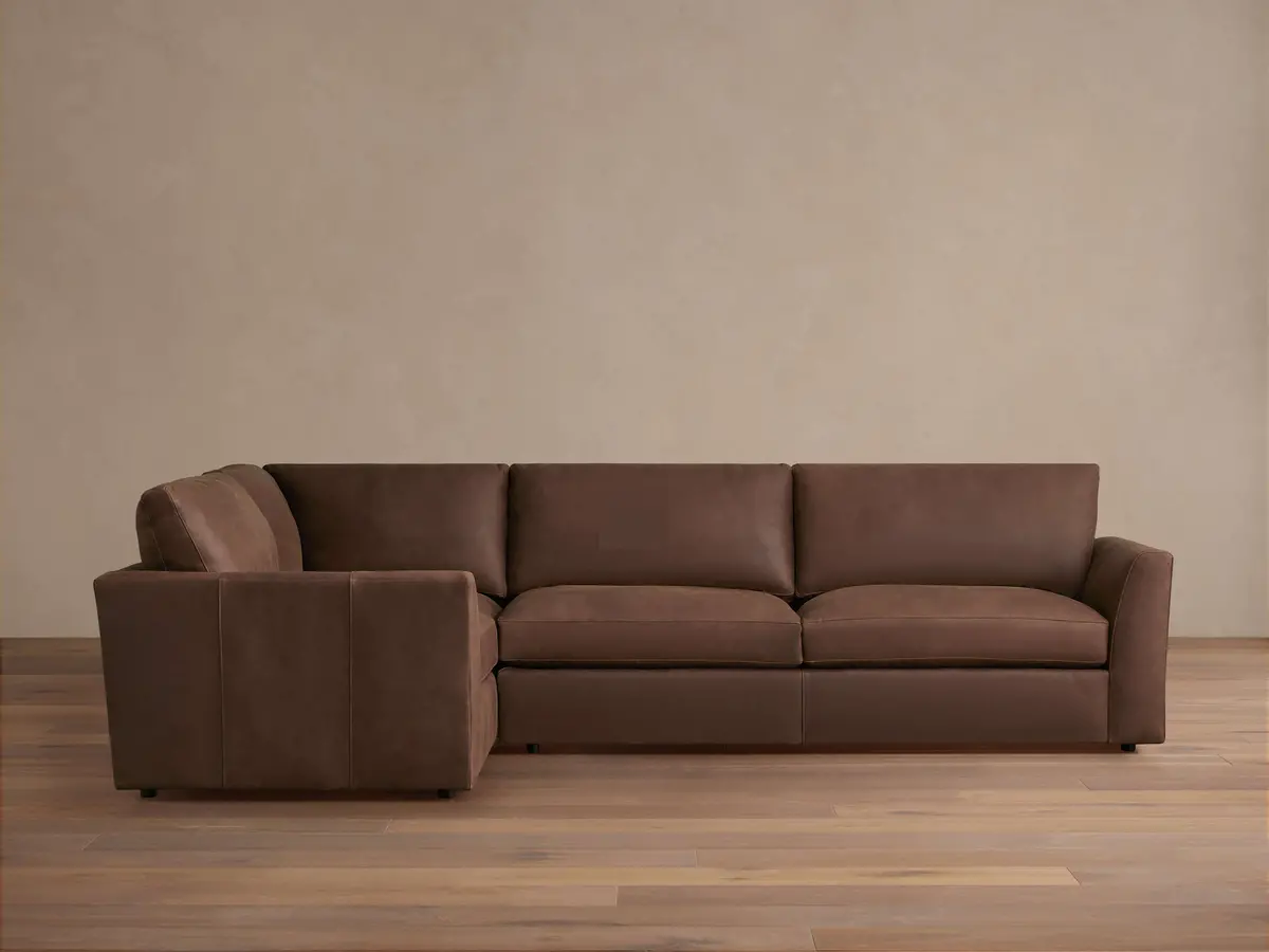 Vernon Leather Two-Piece Sectional 1