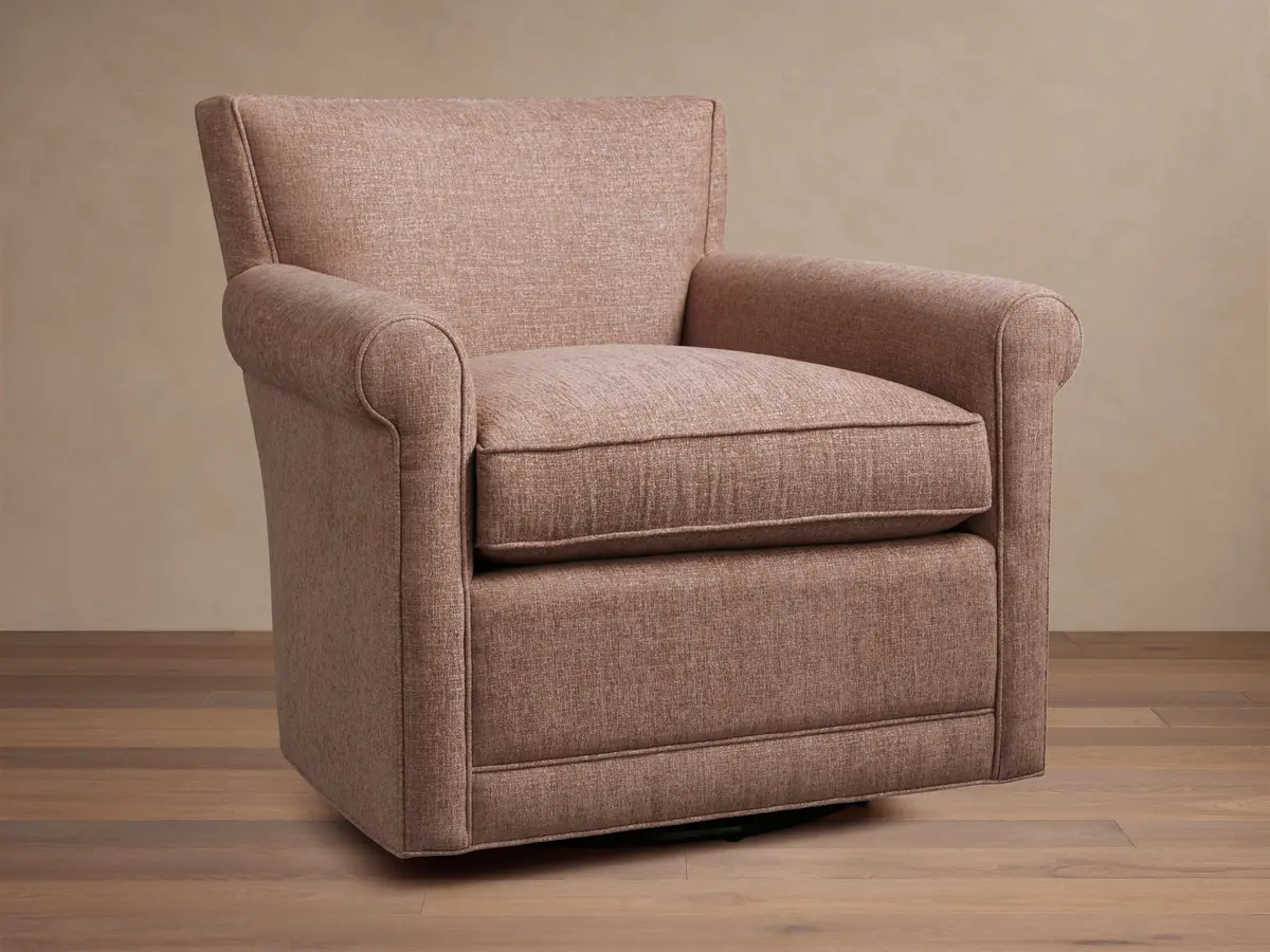 Rudy Rolled Arm Swivel Chair 1