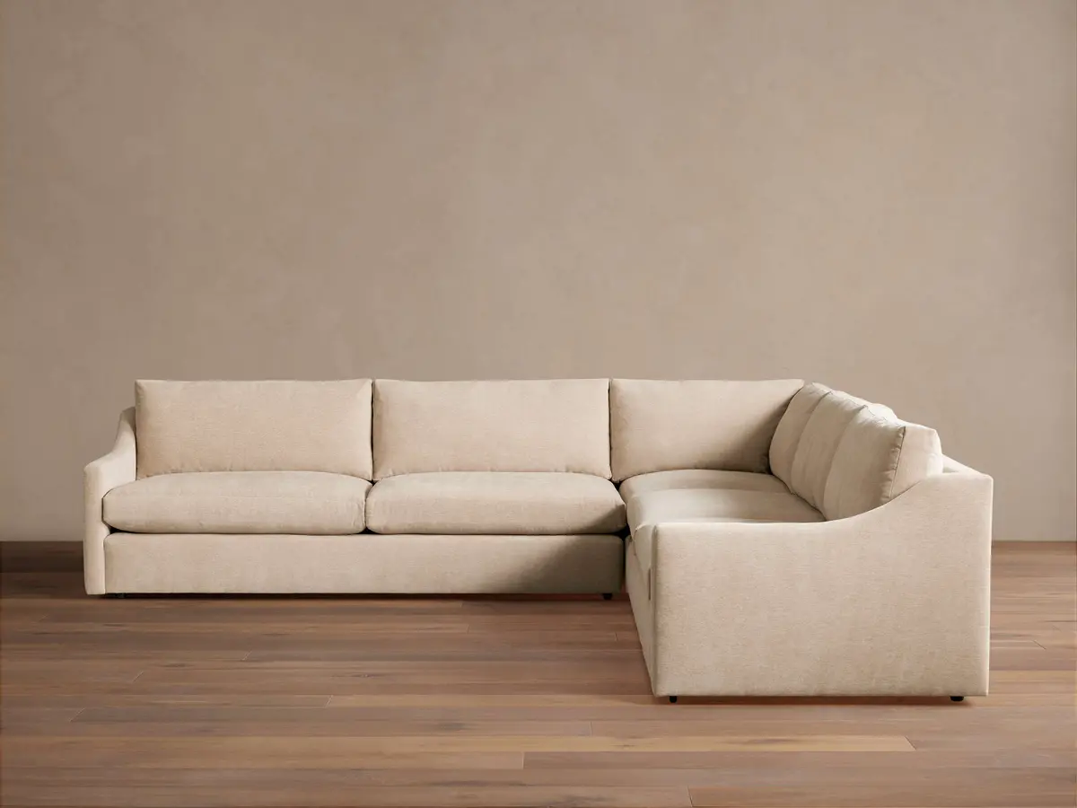 Kipton Slope Arm Three-Piece Corner Sectional 1