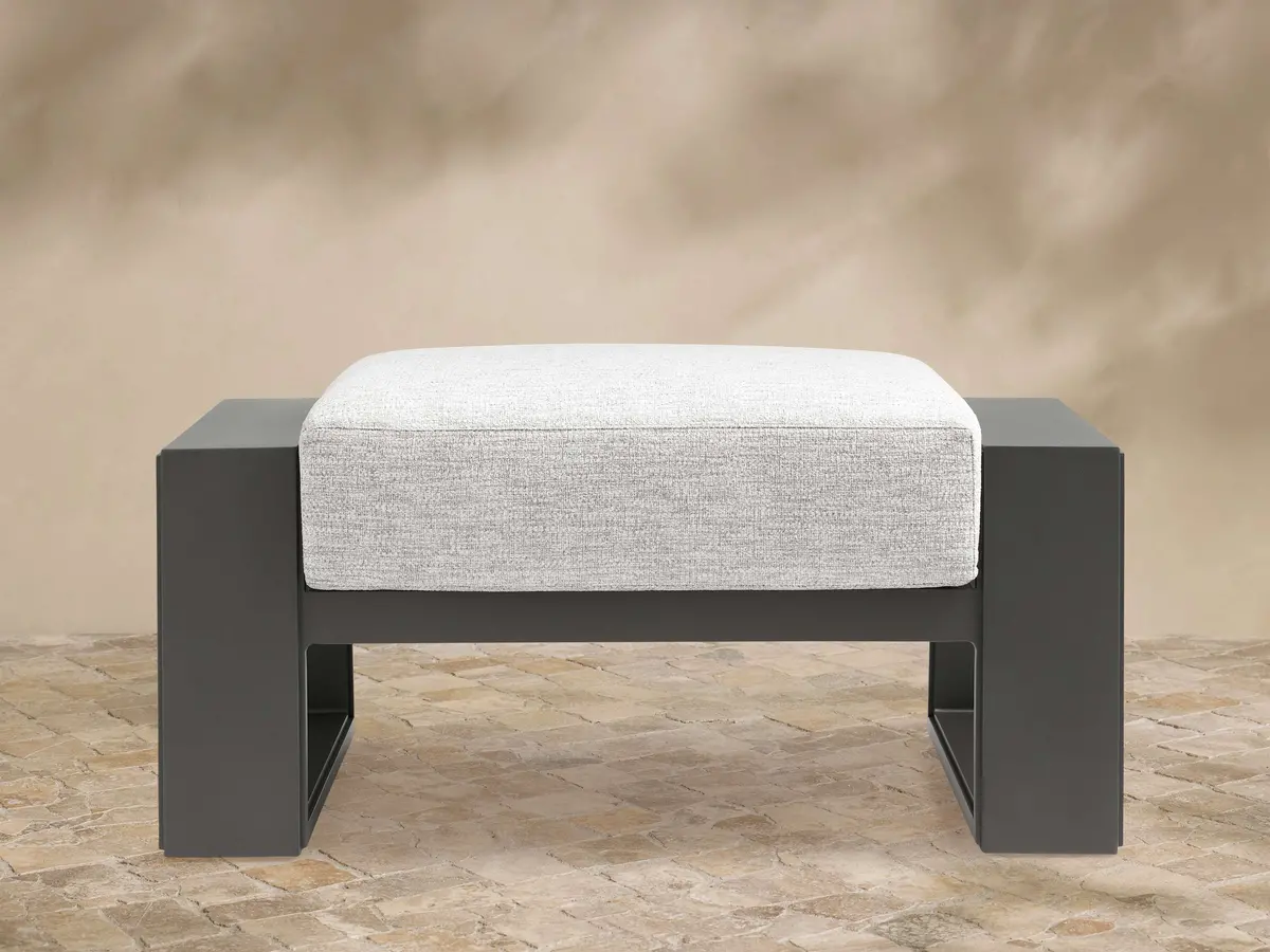 Canyon Outdoor Aluminum Ottoman 1