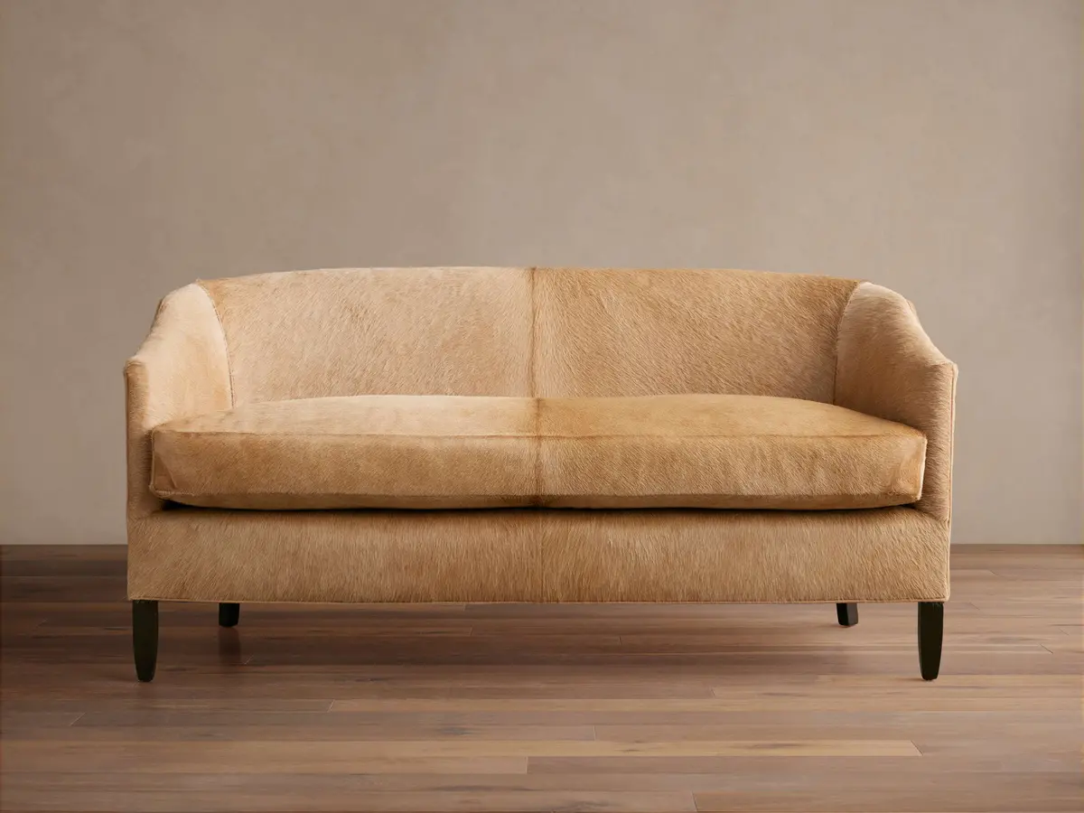 Giles Hair On Hide Settee 1