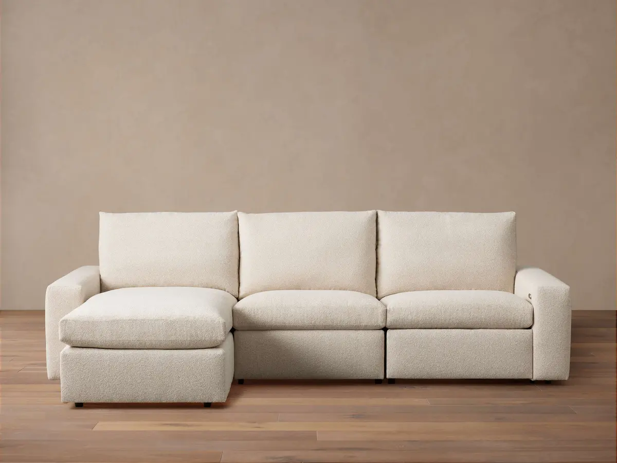 Kipton Wide Arm Three-Piece Motion Chaise Sectional 1
